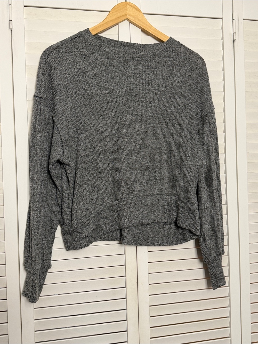 Cozy Gray Women’s Knit Sweater